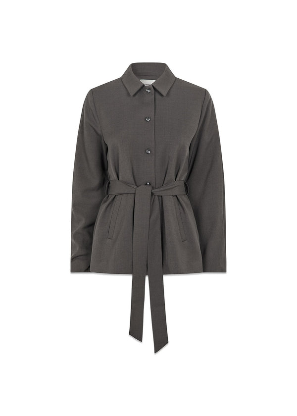 LonnieMD blazer - Dark Gray Melange-Blazers-Modström-Butler Loftet