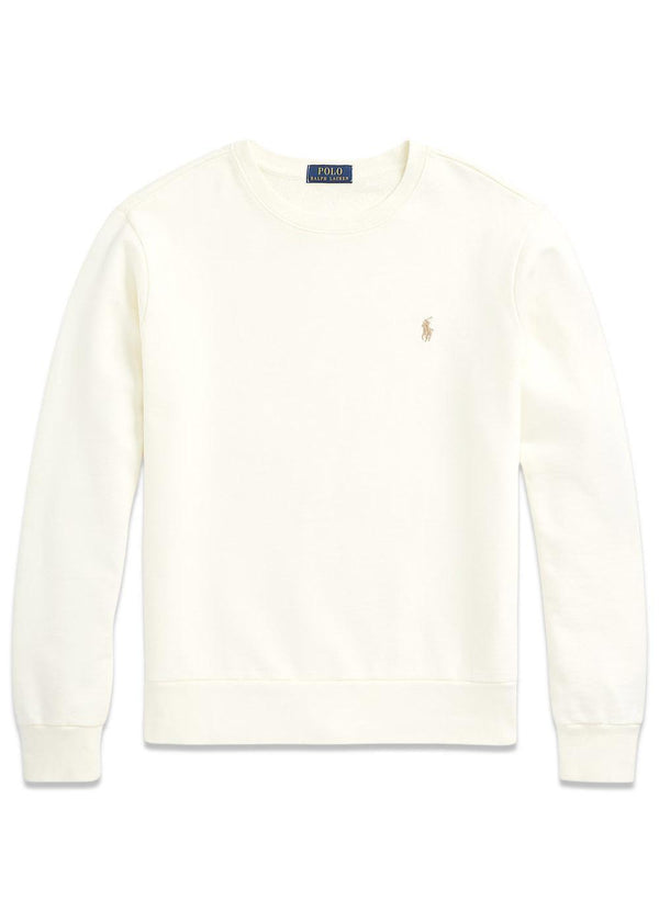 Loopback Fleece Sweatshirt - Cream-Sweatshirts-Ralph Lauren-Butler Loftet