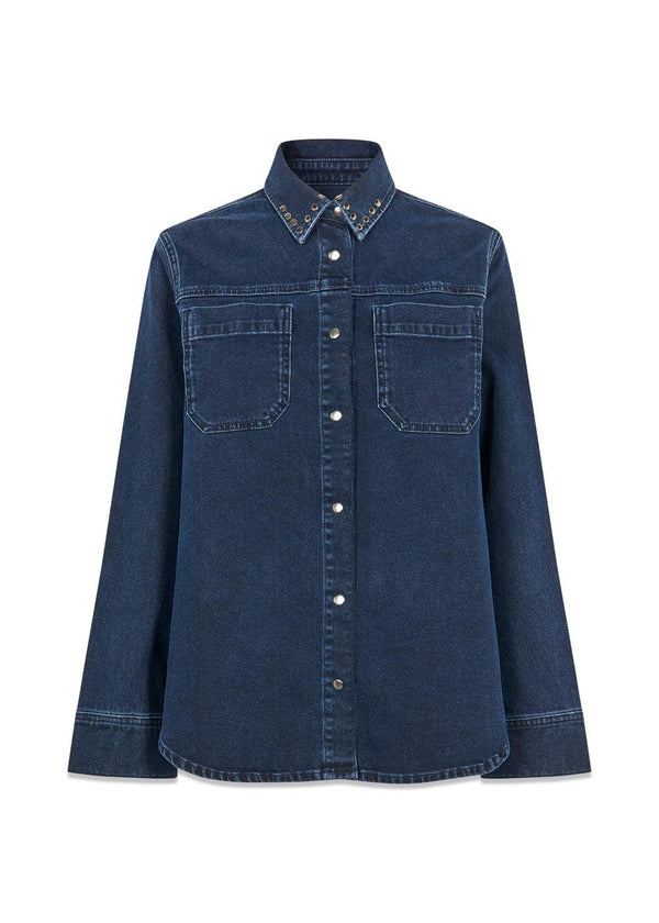 LuccaMD shirt - Dark Indigo Denim-Shirts-Modström-Butler Loftet