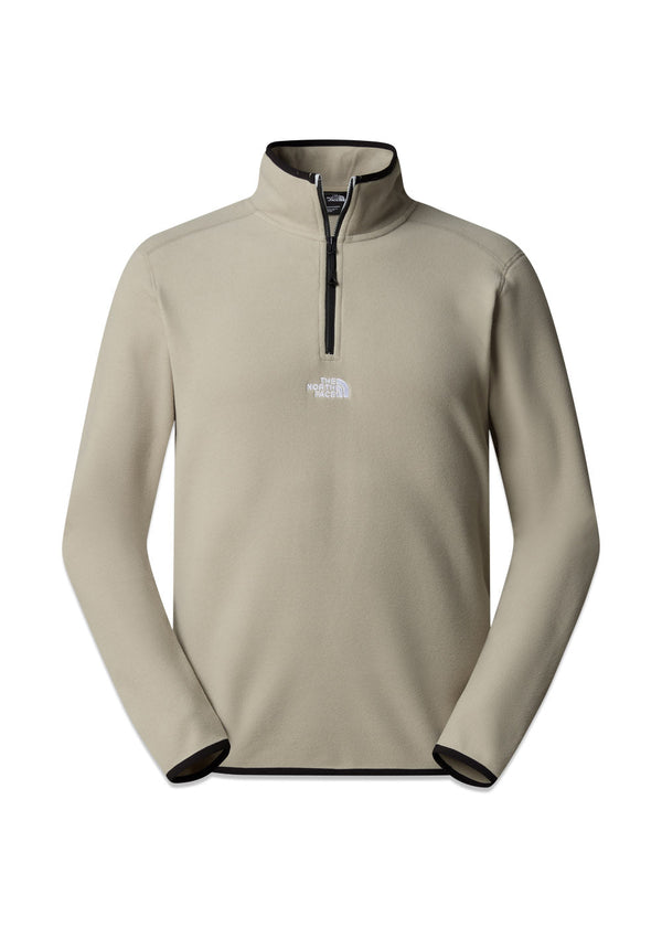 M Glacier 1/4 Embr - Clay Grey-Sweatshirts-The North Face-Butler Loftet