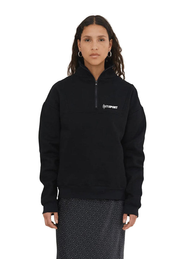 MARLEY UNISEX HALFZIP - Black-Sweatshirts-OpéraSPORT-Butler Loftet