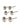 MILLIE crystal earrings, 3-in-1 set, gold-plated - Gold Plated-Jewellery-Pilgrim-Butler Loftet