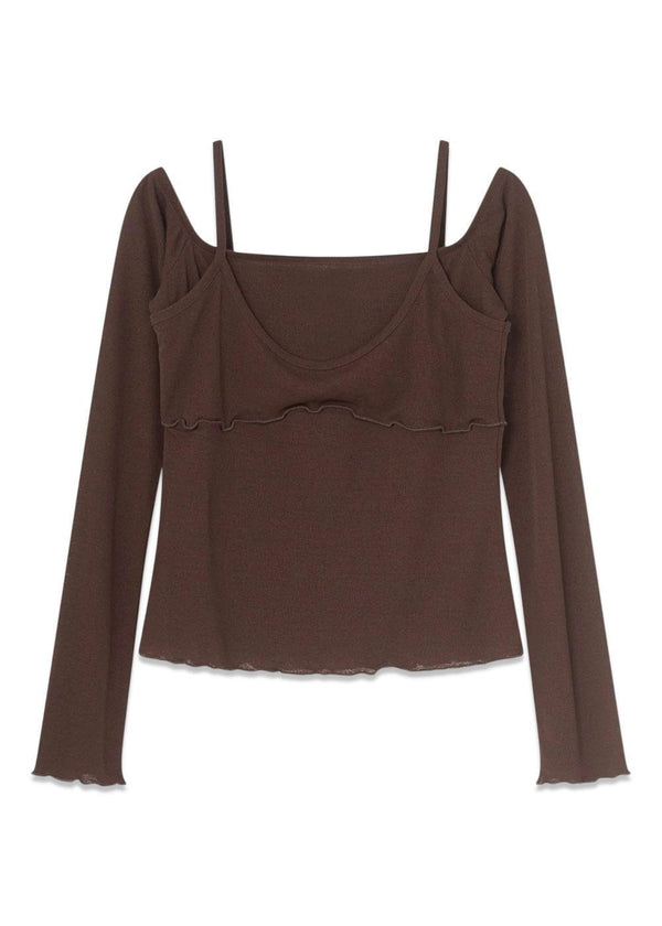 Madison Blouse - Dark Brown-Blouses-SUMMARY-Butler Loftet