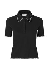 MagdaloneMD polo - Black-Top-Modström-Butler Loftet