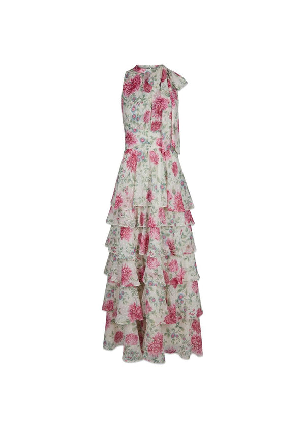 Marli Big Flower Dress - Cream-Dress-Neo Noir-Butler Loftet