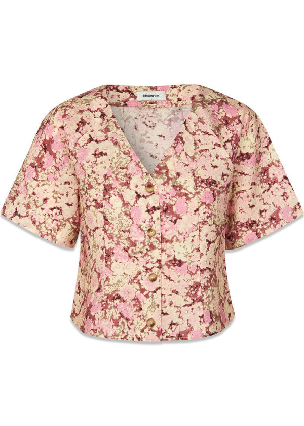 MeliaMD print top - Pink Blossom-Top-Modström-Butler Loftet