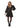 Milly Brocade Dress - Dark Brown-Dress-Neo Noir-Butler Loftet