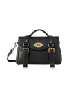 Mulberry's Mini Alexa Heavy Grain - Black. Buy designer bags||handbags here.