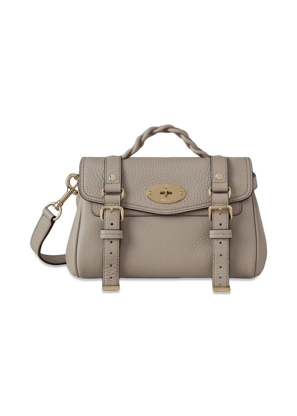 Mini Alexa Heavy Grain - Cashmere Taupe-Bags-Mulberry-Butler Loftet