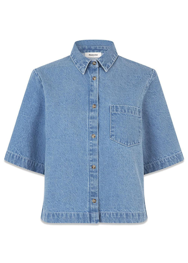Minnimd SS shirt - Light Blue-Shirts-Modström-Butler Loftet
