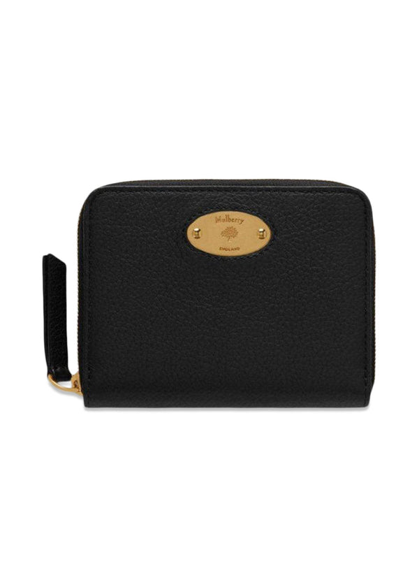 Mulberry Mulberry Plaque Small Zip Around - Black. Buy plunge here.