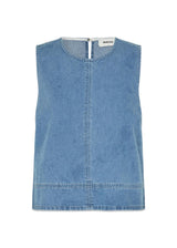 Naomamd solid top - Vintage Blue-Top-Modström-Butler Loftet
