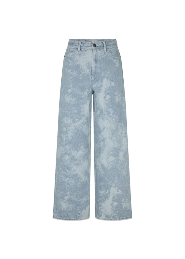 Newlandmd pants - Blue Jacquard-Pants-Modström-Butler Loftet