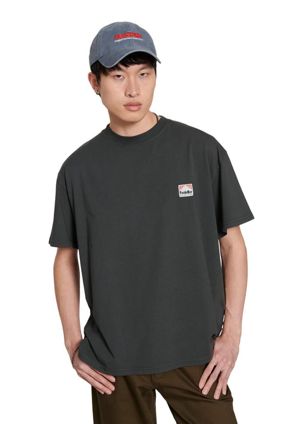 Not Long Time T-shirt - Black-T-shirts-Pas de Mer-Butler Loftet