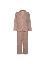 Nuit Pyjamas Set - Brown Stripes-Shirts-Sissel Edelbo-Butler Loftet