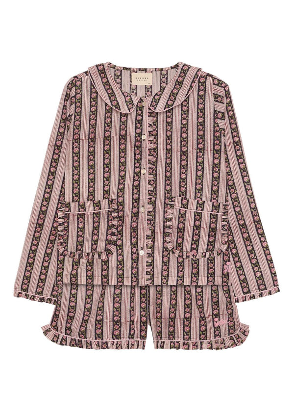 Nuvena Pyjamas Set - Black Stripes-Underwear-Sissel Edelbo-Butler Loftet