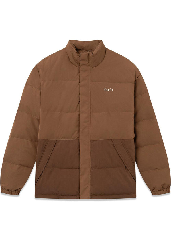 OAT PUFFER JACKET - Brown-Outerwear-Forét-Butler Loftet