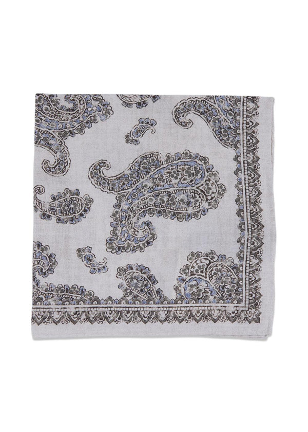 Off-White Silk Pocket Square - Off White-Accessories-Portia-Butler Loftet