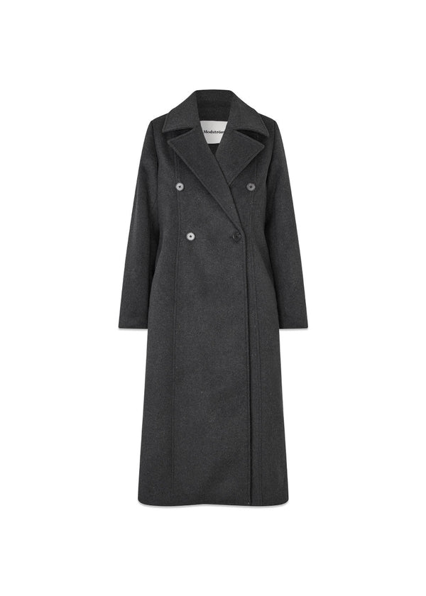 Olinamd coat - Dark Gray Melange-Outerwear-Modström-Butler Loftet