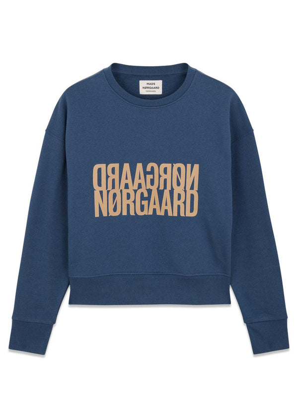 Organic Sweat Tilvina Sweatshirt - Sargasso Sea-Sweatshirts-Mads Nørgaard-Butler Loftet