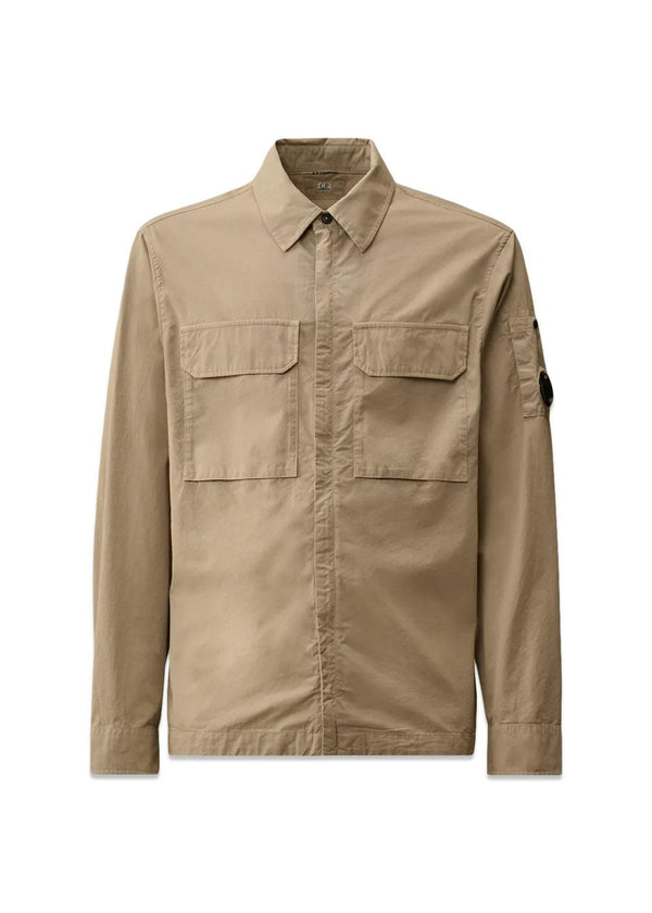 Overshirt Organic Gabardine - Dove-Shirts-C.P. Company-Butler Loftet