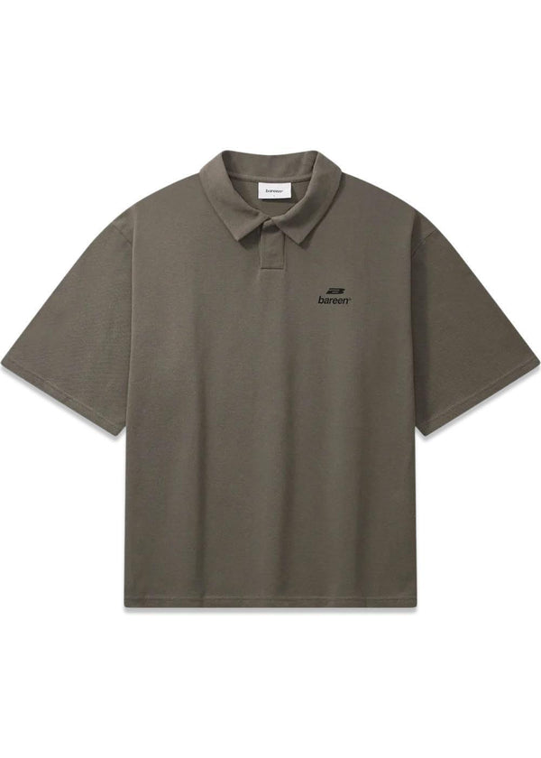 Oversize Polo - Stone Grey-T-shirts-Bareen-Butler Loftet