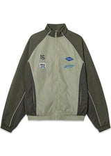 Oversized Track Jacket - Two-Tone - Laurel Oak-Outerwear-Bareen-Butler Loftet