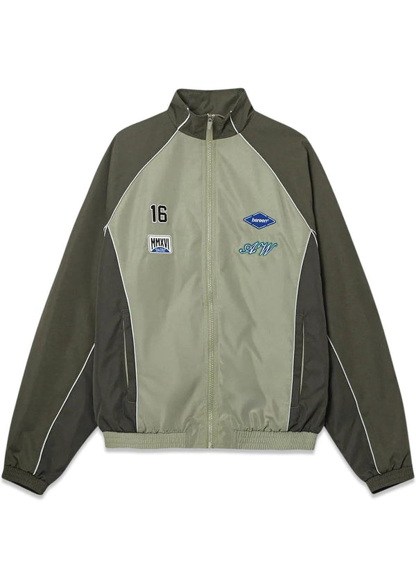 Oversized Track Jacket - Two-Tone - Laurel Oak-Outerwear-Bareen-Butler Loftet