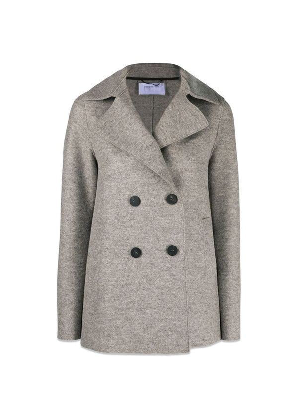 PEACOAT PRESSED WOOL - Natural Casha-Outerwear-Harris Wharf London-Butler Loftet