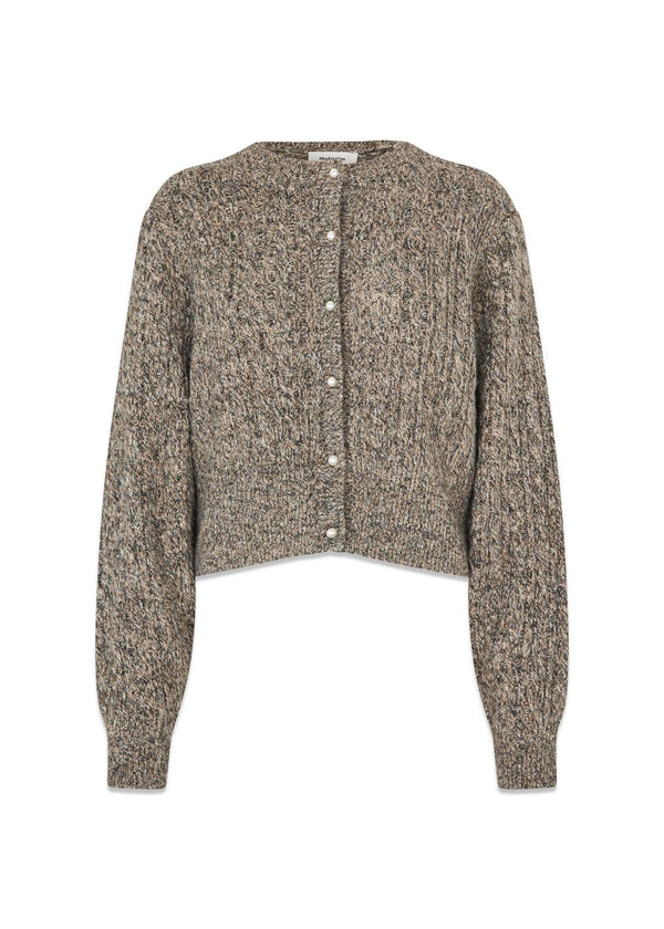 Pammiemd cardigan - Brown Speckle Melange-Knitwear-Modström-Butler Loftet