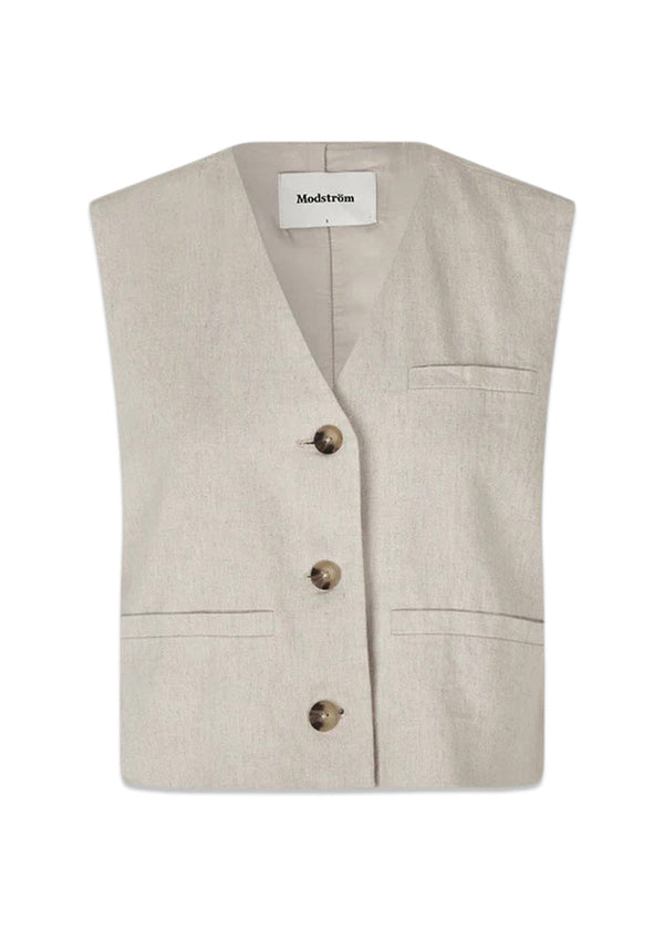 ParkMD vest - Cream Milk-Blazers-Modström-Butler Loftet
