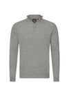 Patton Half Zip - Gray Melange-Knitwear-Oscar Jacobson-Butler Loftet