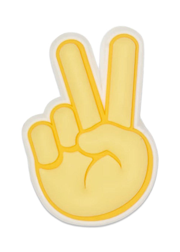 Peace Hand Sign - Yellow-Accessories-Crocs-Butler Loftet