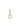 Stine A's Petit Wavy Dangling Circle Ear - Gold. Køb øreringe her.