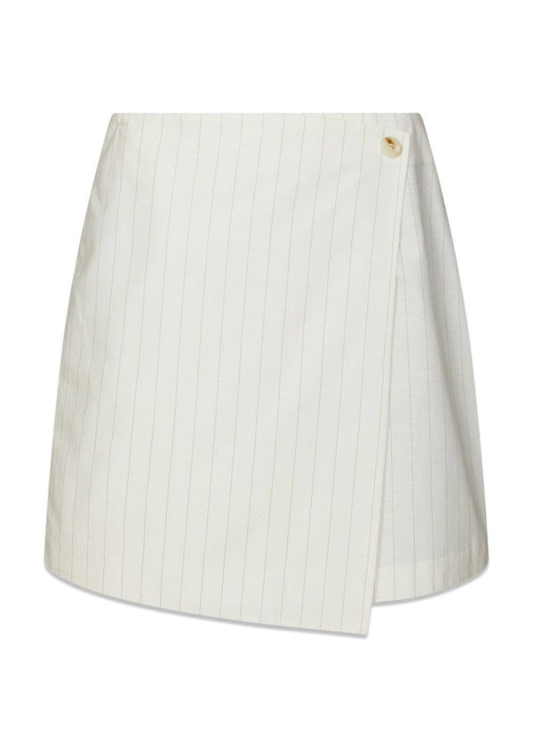 Petrani Summer Stripe Skirt - Taupe Stripe-Skirts-Neo Noir-Butler Loftet
