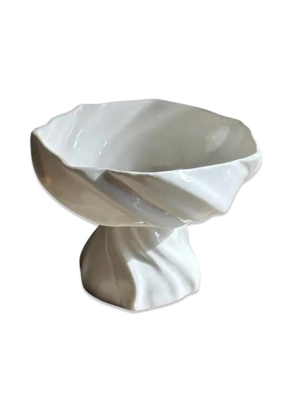 Piedestalskål - Hvid-Accessories-Atelier Merée-Butler Loftet