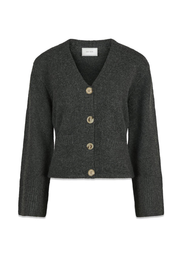 Pixie Knit Cardigan - Antracit-Knitwear-Neo Noir-Butler Loftet
