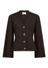 Pixie Knit Cardigan - Dark Brown-Knitwear-Neo Noir-Butler Loftet