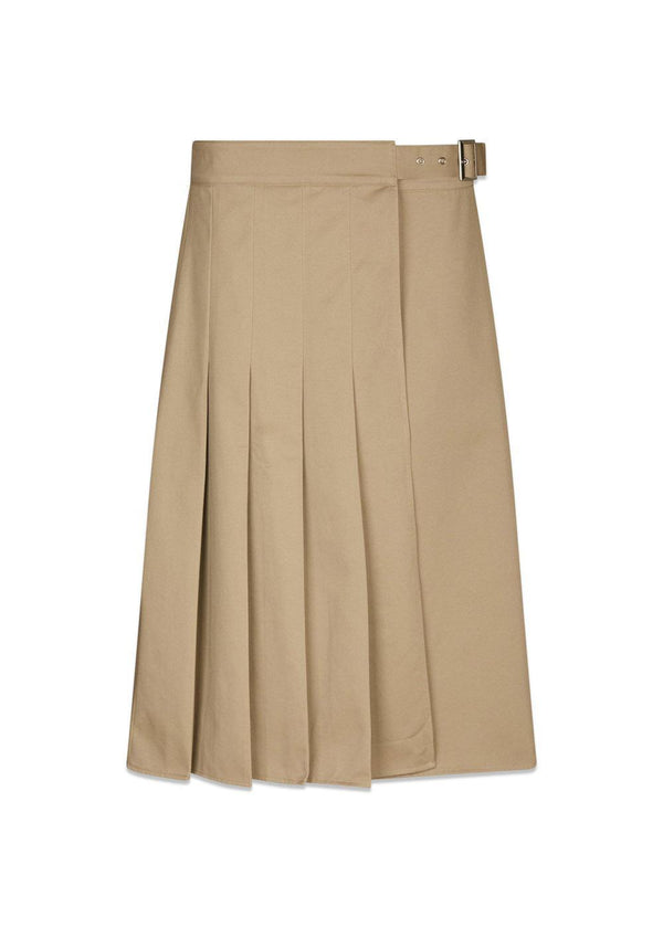 Prisilla Twill Skirt - Taupe-Skirts-Neo Noir-Butler Loftet
