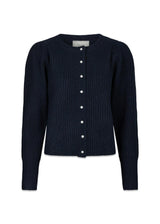 Puli Knit cardigan - Navy-Knitwear-Neo Noir-Butler Loftet