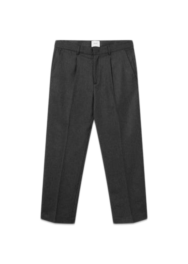 Foréts READ WOOL PANTS - Dark Grey Melange. Køb bukser her.