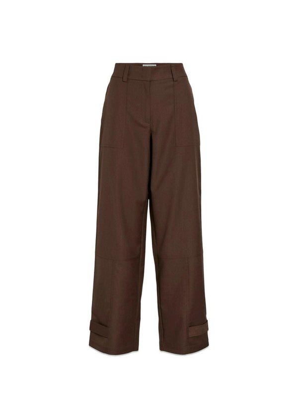 ROUMID WAIST TROUSERS - Chicory-Pants-ROUGE EDIT-Butler Loftet