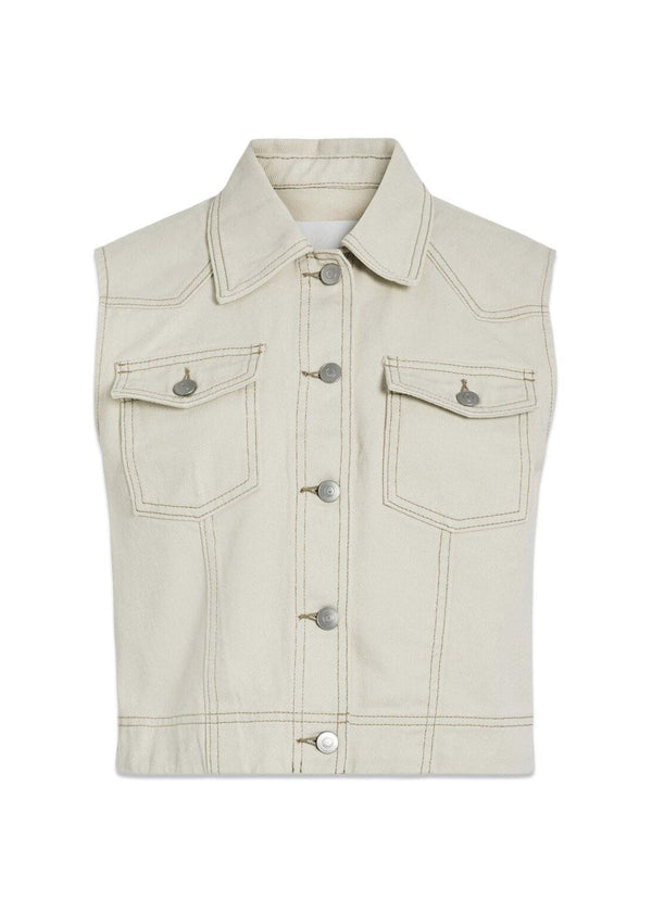 ROUNOVA S/L DENIM SHIRT - Birch-Shirts-ROUGE EDIT-Butler Loftet