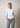 ROUTENNE 2/4 CHINA COLLAR SHIRT - Cloud Dancer/Ice Blue-Shirts-ROUGE EDIT-Butler Loftet