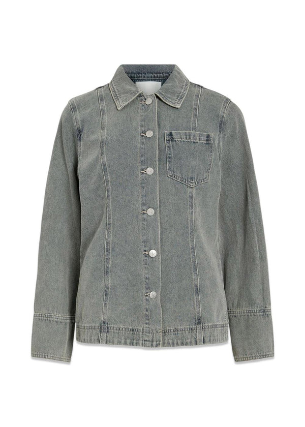 ROUVIVIAN L/S DENIM SHIRT - Light Blue Denim-Shirts-ROUGE EDIT-Butler Loftet