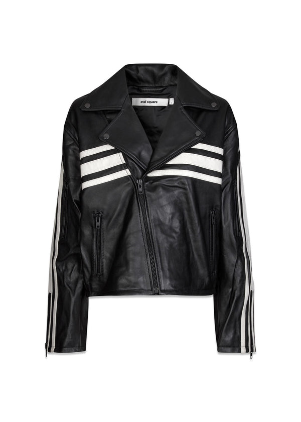Race Leather Jacket - Black-Outerwear-Oval Square-Butler Loftet