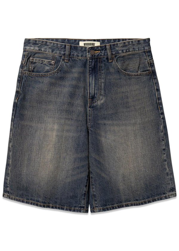 Rami Buff Shorts - Dark Blue-Shorts-Woodbird-Butler Loftet