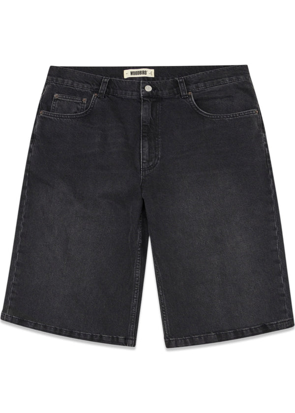 Rami Crow Shorts - Black Vintage-Shorts-Woodbird-Butler Loftet