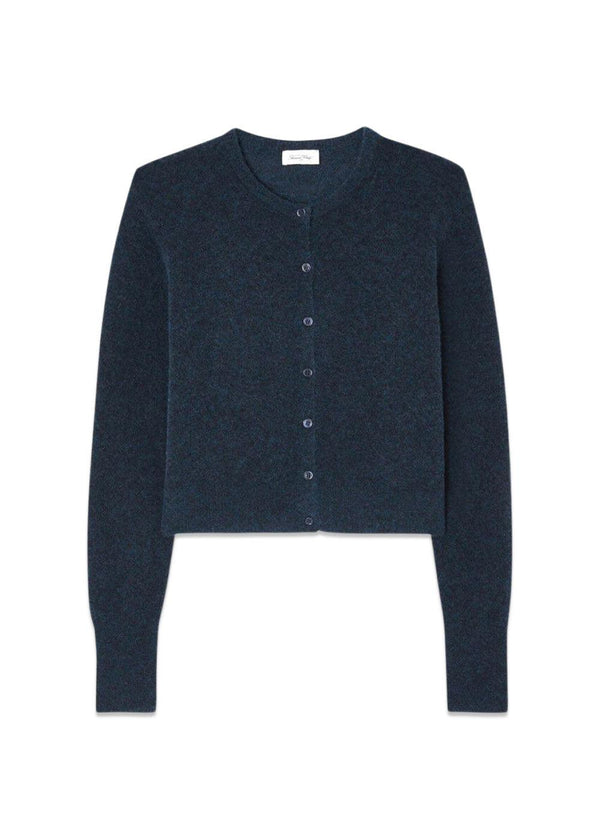 Razpark Cardigan - Abysse Melange-Knitwear-American Vintage-Butler Loftet