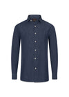 Reg Fit Wide Spread - Midnight Blue-Shirts-Oscar Jacobson-Butler Loftet